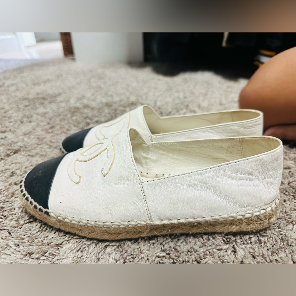 Chanel Espadrillas lambskin (white) - Picture 5 of 7